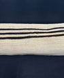 Turkish Hemp Pillow Cushion Natural Beige Black Cushion Cover 14x45 #18009