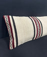 Turkish Hemp Pillow Cushion Natural Beige Black Cushion Cover 14x45 #18063