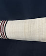 Turkish Hemp Pillow Cushion Natural Beige Black Cushion Cover 14x45 #18063