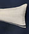 Turkish Hemp Pillow Cushion Natural Beige Black Cushion Cover 14x45 #18040