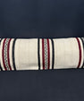 Turkish Hemp Pillow Cushion Natural Beige Black Cushion Cover 14x45 #18068