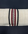Turkish Hemp Pillow Cushion Natural Beige Black Cushion Cover 14x45 #18068
