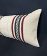 Turkish Hemp Pillow Cushion Natural Beige Black Cushion Cover 14x45 #18068