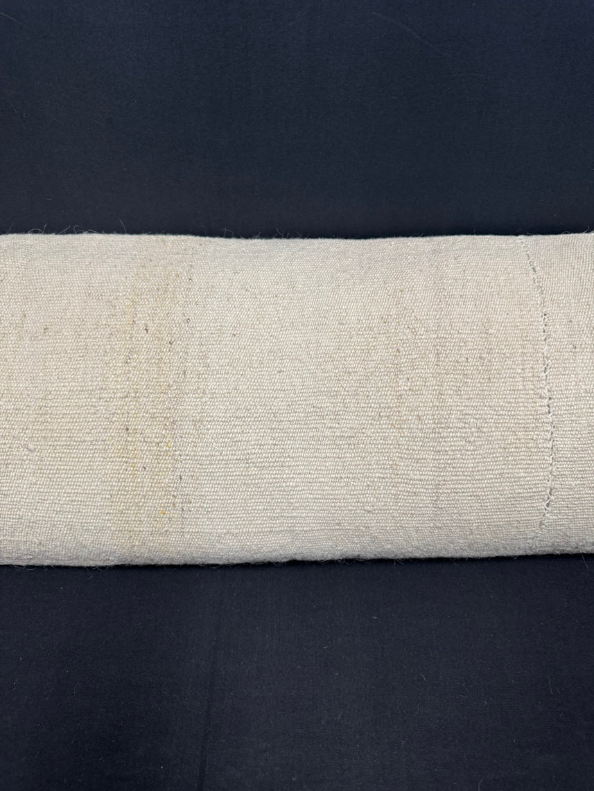 Turkish Hemp Pillow Cushion Natural Beige Sky Blue Cushion Cover 14x45 #18062