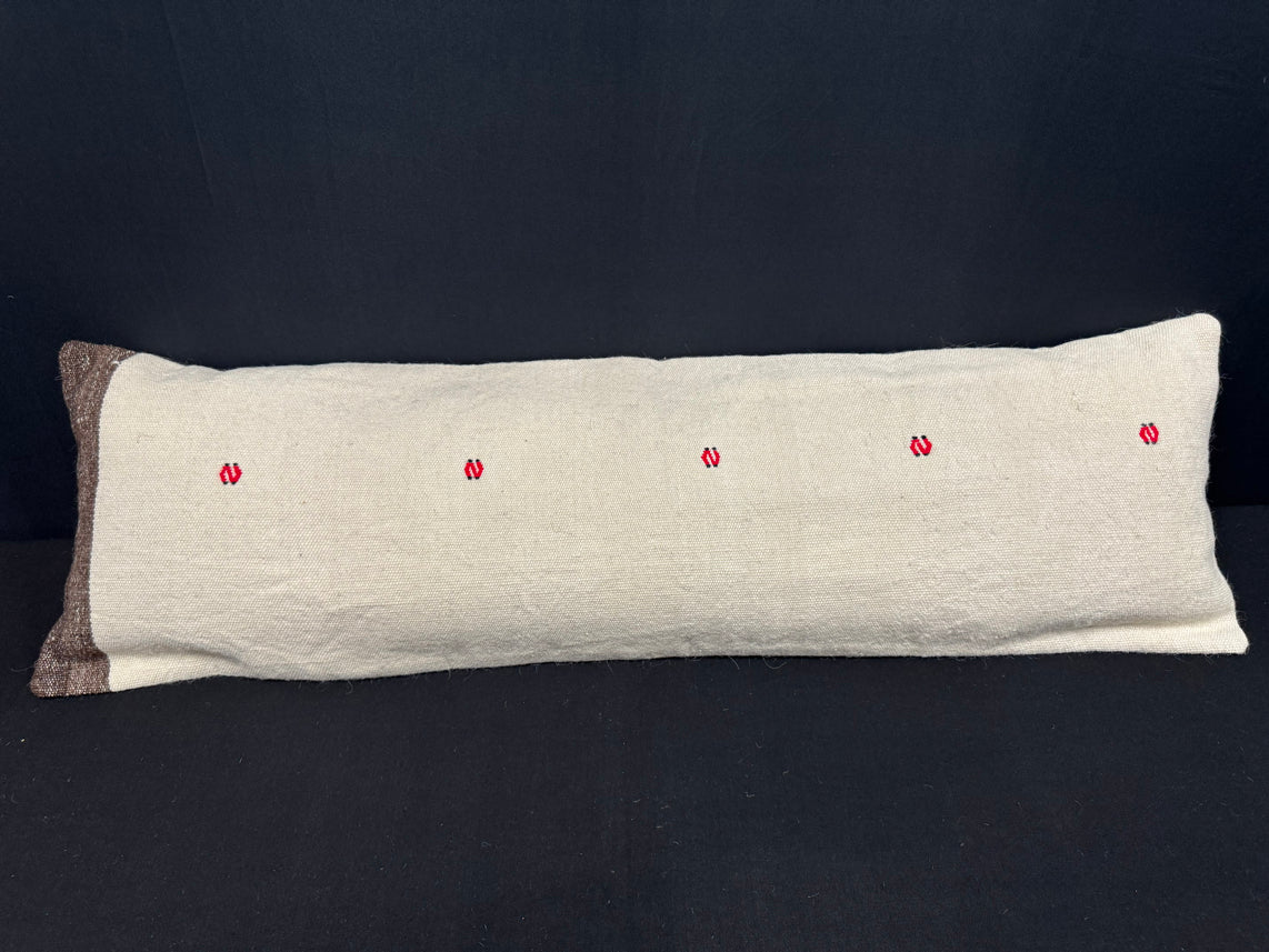 Turkish Hemp Pillow Cushion Natural Beige Brown Cushion Cover 14x45 #18011