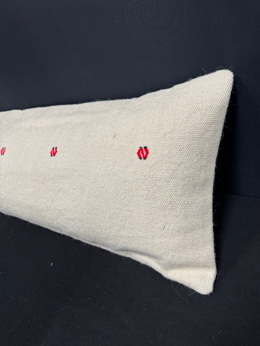 Turkish Hemp Pillow Cushion Natural Beige Brown Cushion Cover 14x45 #18011