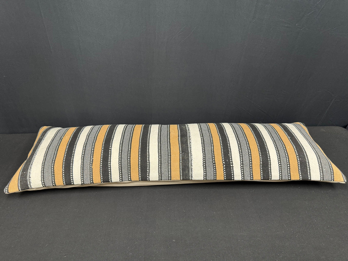 Turkish Hemp Pillow Cushion Natural Beige Brown Cushion Cover 14x45 #18022