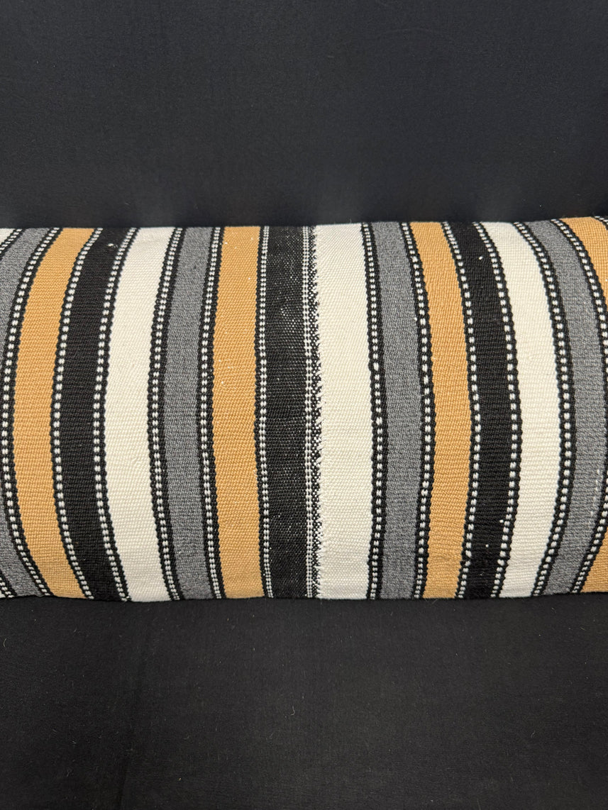 Turkish Hemp Pillow Cushion Natural Beige Brown Cushion Cover 14x45 #18022