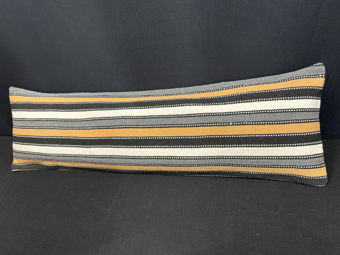Turkish Hemp Pillow Cushion Natural Beige Brown Cushion Cover 14x45 #18038
