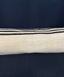 Turkish Hemp Pillow Cushion Natural Beige Black Cushion Cover 14x45 #18055