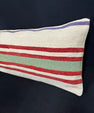 Turkish Hemp Pillow Cushion Natural Beige Red Cushion Cover 14x45 #18045