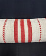 Turkish Hemp Pillow Cushion Natural Beige Red Cushion Cover 14x45 #18065