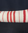 Turkish Hemp Pillow Cushion Natural Beige Red Cushion Cover 14x45 #18065