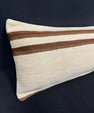Turkish Hemp Pillow Cushion Natural Beige Brown Cushion Cover 14x45 #18015