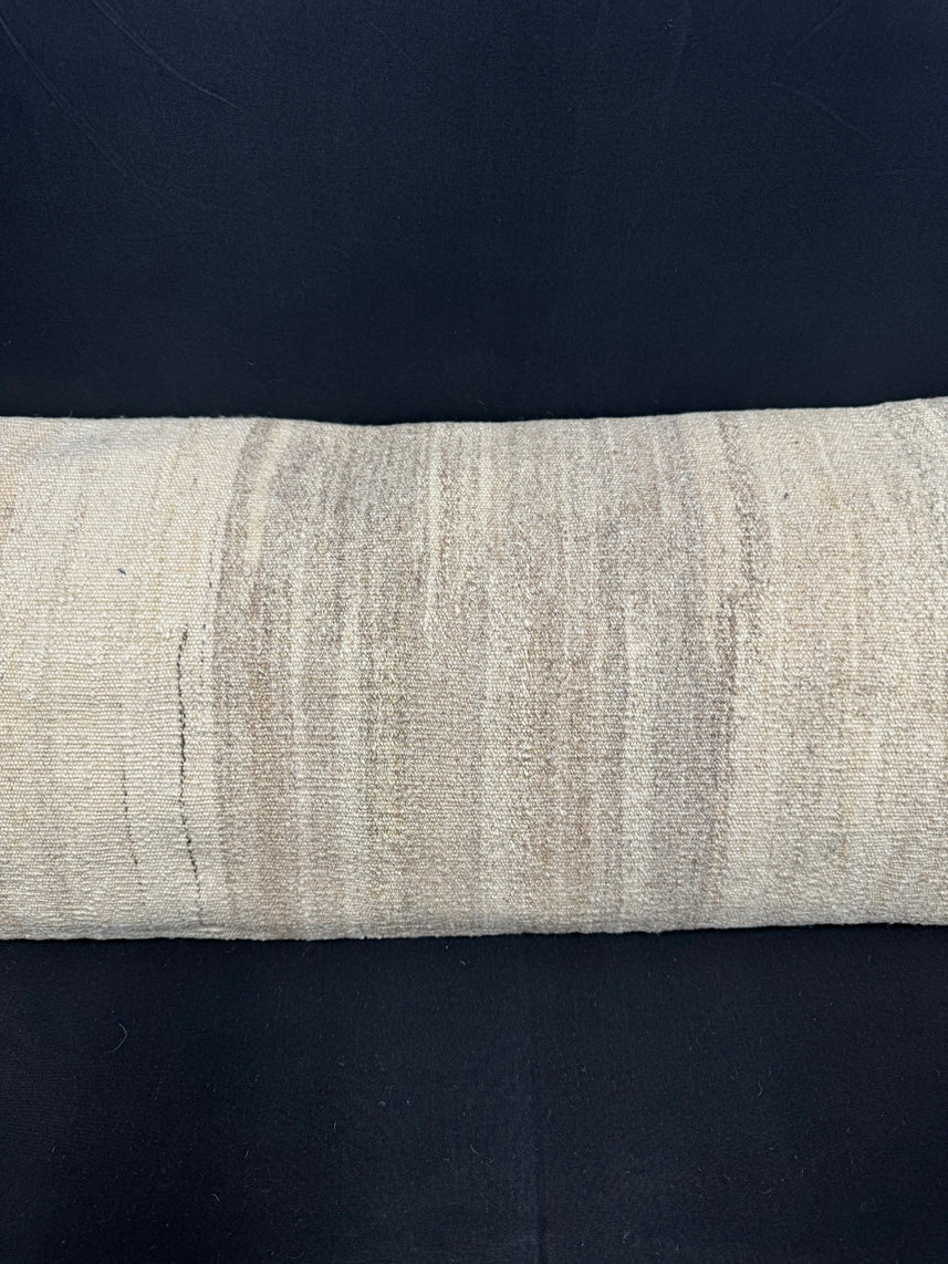 Turkish Hemp Pillow Cushion Natural Beige Cushion Cover 14x45 #18061