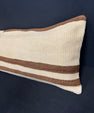 Turkish Hemp Pillow Cushion Natural Beige Brown Cushion Cover 14x45 #18026