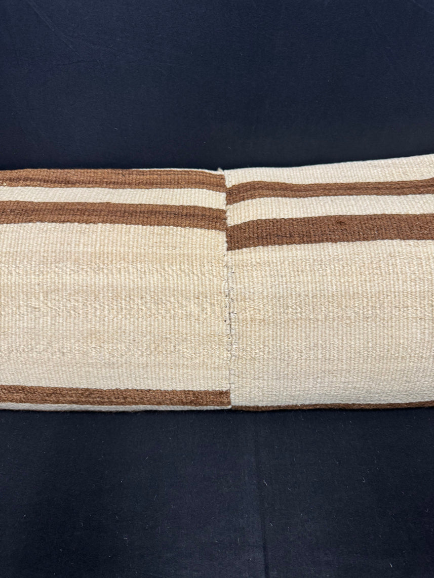 Turkish Hemp Pillow Cushion Natural Beige Brown Cushion Cover 14x45 #18030