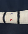 Turkish Hemp Pillow Cushion Natural Beige Black Cushion Cover 14x45 #18007