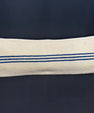 Turkish Hemp Pillow Cushion Natural Beige Blue Cushion Cover 14x45 #18001