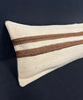 Turkish Hemp Pillow Cushion Natural Beige Brown Cushion Cover 14x45 #18031