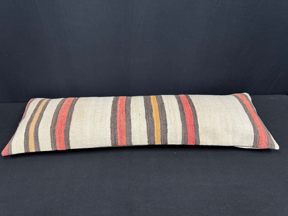 Turkish Hemp Pillow Cushion Natural Beige Brown Cushion Cover 14x45 #18034