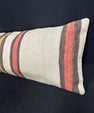 Turkish Hemp Pillow Cushion Natural Beige Brown Cushion Cover 14x45 #18034