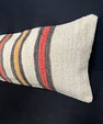 Turkish Hemp Pillow Cushion Natural Beige Brown Cushion Cover 14x45 #18060