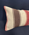 Turkish Hemp Pillow Cushion Natural Beige Brown Cushion Cover 14x40 #30436