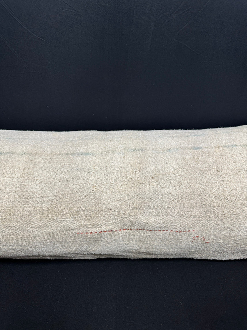 Turkish Hemp Pillow Cushion Natural Beige Cushion Cover 14x40 #30476