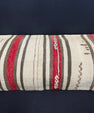 Turkish Hemp Pillow Cushion Natural Beige Red Cushion Cover 14x40 #30437