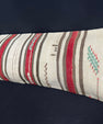 Turkish Hemp Pillow Cushion Natural Beige Red Cushion Cover 14x40 #30437