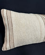 Turkish Hemp Pillow Cushion Natural Beige Brown Cushion Cover 14x40 #30438