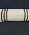 Turkish Hemp Pillow Cushion Natural Beige Brown Cushion Cover 14x40 #30472
