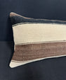 Turkish Hemp Pillow Cushion Natural Beige Brown Cushion Cover 14x40 #30447