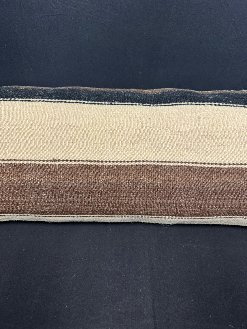 Turkish Hemp Pillow Cushion Natural Beige Brown Cushion Cover 14x40 #30447