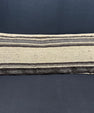 Turkish Hemp Pillow Cushion Natural Beige Black Cushion Cover 14x40 #30474