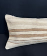 Turkish Hemp Pillow Cushion Natural Beige Brown Cushion Cover 14x40 #30446