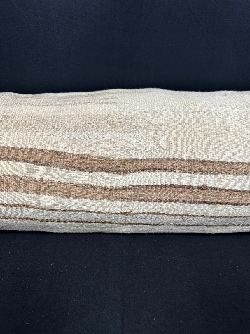 Turkish Hemp Pillow Cushion Natural Beige Brown Cushion Cover 14x40 #30446