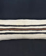 Turkish Hemp Pillow Cushion Natural Beige Black Cushion Cover 14x40 #30461