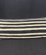 Turkish Hemp Pillow Cushion Natural Beige Black Cushion Cover 14x40 #30475
