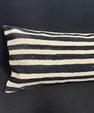 Turkish Hemp Pillow Cushion Natural Beige Black Cushion Cover 14x40 #30475