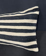 Turkish Hemp Pillow Cushion Natural Beige Black Cushion Cover 14x40 #30475