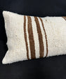 Turkish Hemp Pillow Cushion Natural Beige Brown Cushion Cover 14x40 #30481