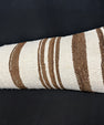 Turkish Hemp Pillow Cushion Natural Beige Brown Cushion Cover 14x40 #30481