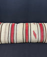 Turkish Hemp Pillow Cushion Natural Beige Red Cushion Cover 14x40 #30489