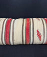 Turkish Hemp Pillow Cushion Natural Beige Red Cushion Cover 14x40 #30489