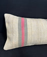 Turkish Hemp Pillow Cushion Natural Beige Gray Cushion Cover 14x40 #30482
