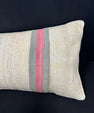 Turkish Hemp Pillow Cushion Natural Beige Gray Cushion Cover 14x40 #30482