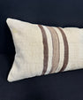 Turkish Hemp Pillow Cushion Natural Beige Brown Cushion Cover 14x40 #30488