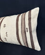 Turkish Hemp Pillow Cushion Natural Beige Brown Cushion Cover 14x40 #30488
